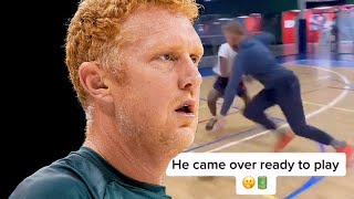 High School Basketball Player Challenges Brian Scalabrine To 1on1 Gets Rightfully OWNED [upl. by Einnad]