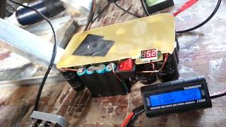 Testing Ebike Hub motor charging battery and super capacitors  wind turbine project [upl. by Rollie657]