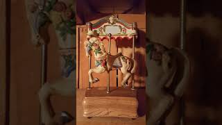 Willitts Designs Tobin Fraley Collection Melodies Horse Carousel Waltz Music box Limited edition [upl. by Naltiak]