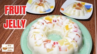 FRUIT COCKTAIL JELLY Dessert Recipe [upl. by Mcquade]