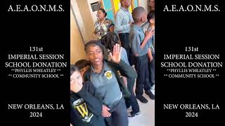 AEAONMS 131st IMPERIAL SESSION  School Donation amp Visitation LIVE [upl. by Martsen]