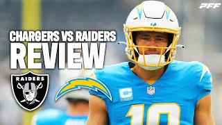 Chargers vs Raiders Week 1 Game Review  PFF [upl. by Coppinger]