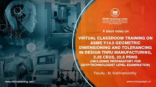 ASME Y145 Geometric Dimensioning and Tolerancing in Design thru Manufacturing 225 CEUs 225 PDHs [upl. by Good]