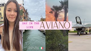 A Day In The Life Aviano Air Base  Venice  Military Spouse  Fini Flight [upl. by Maddi874]