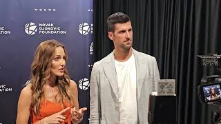 Novak i Jelena Djokovic o roditeljstvu i drugim problemima [upl. by Silecara]