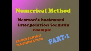 Newtons interpolation formula simple examplePART1 [upl. by Werby842]