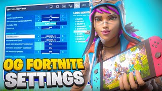 NEW Best OG Fortnite Season Nintendo Switch SETTINGS  Sensitivity Guide [upl. by Ahsitniuq]