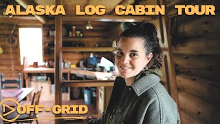 FULL TOUR  My Wifes Rustic Log Cabin in Alaska  OffGrid [upl. by Wonacott916]