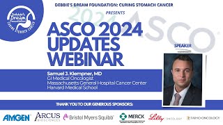 ASCO 2024 and ESMO GI 2024 Updates Webinar  Feat Dr Samuel Klempner [upl. by Nyrraf]