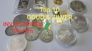 Top 10 GOUD amp ZILVER munten voor INVESTEREN [upl. by Abercromby356]