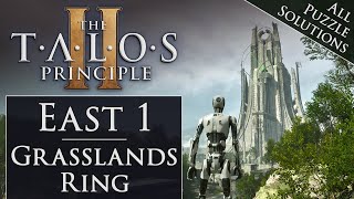 The Talos Principle 2  East 1 quotGrasslands Ringquot Walkthrough  100 Guide Part 2 [upl. by Adlihtam]