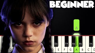 Bloody Mary  Wednesday Addams Lady Gaga  BEGINNER PIANO TUTORIAL  SHEET MUSIC by Betacustic [upl. by Assirehs]