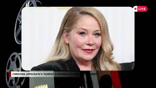 Christina Applegates Tearful Standing Ovation at the Emmys christinaapplegate emmys [upl. by Leola]