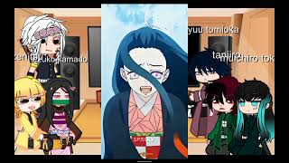 zenitsu tanjiro muichiro giyuu and uzui react to nezukoyumeko [upl. by Iaria]