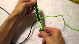 Two Color Paracord Bracelet  Part 6 Keeping Things Tight [upl. by Animor]