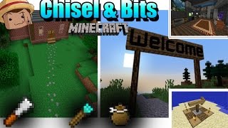 Minecraft Mod  Chisel amp Bits Mod  18 Crea bloques decorativos [upl. by Siul]