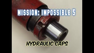 How to Remove Hydraulic Cylinder caps 5 techniques [upl. by Llenrup]