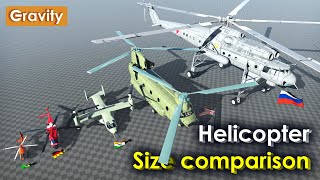 Helicopter Size Comparison [upl. by Nannek]