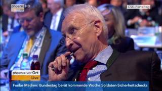 CSUParteitag Rede von Horst Seehofer am 05112016 [upl. by Atsev]