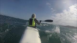 Downwind Nangman Kayaks Club Busan Korea Carbonology Surfski BOOST 다운윈드 낭만카약 서프스키 서핑 카약 [upl. by Sillsby]