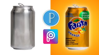 Fanta Cold Drink Packaging Editing Using By Pixellab and PicsArt  Products Packet Editing [upl. by Aicilana]