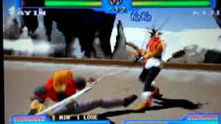 Battle Arena Toshinden 2 Kayin Amoh VS Eiji Shinjo [upl. by Aronas]