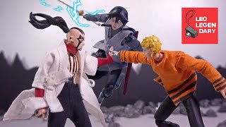 Naruto and Sasuke vs Jigen Epic Battle  StopMotion [upl. by Amzu446]