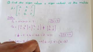 Eigen values and eigen vectors  Double root  Matrices  Algebra [upl. by Haimaj]