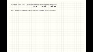 Was ist der Unterschied zwischen Wattstunden und Amperestunden bei einem Akku [upl. by Kimmel]