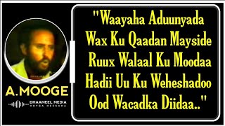 HEES  Waayaha Aduunyada  Axmed Mooge  Hees Qaraami Xul ah With Lyrics [upl. by Essyle]