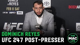 Dominick Reyes reacts to Jon Jones defeat  UFC 247 Post Fight Press Conference [upl. by Aletha430]