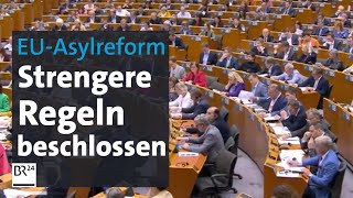 Asylreform EU beschließt strengere Regeln für Migranten  BR24 [upl. by Rudin]