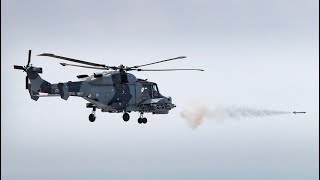 A Royal Navy Wildcat successfully conducted testfiring of the Martlet missile this week [upl. by Baillie]