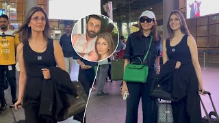 Ranbir Kapoors Sassy Sibling  Riddhima Kapoor Sahani Gets Snapped At The Mumbai Airport In Style [upl. by Bradford905]