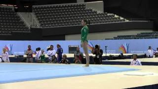 Aliya Mustafina FX Rotterdam Podium Training [upl. by Skvorak]