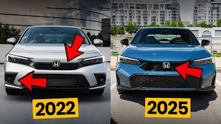 Honda Civic 2025 vs 2022  NEW Interior  Exterior Design [upl. by Ellenohs]