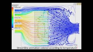 ANSYSFluent Heat Transfer Simulation Across a CPU Heat Sink [upl. by Eidde]