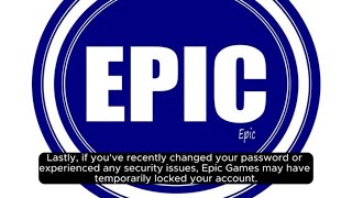 Unable to login to your epic games account at this time [upl. by Elrebma787]