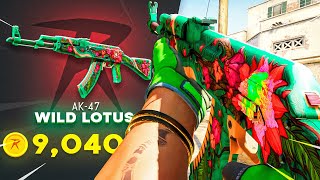 My 9000 CSGORoll AK47 Wild Lotus Pull [upl. by Assetnoc495]