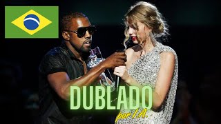 Kanye West interrompe Taylor Swift VMA 2009 Dublado inteligenciaartificial dublagem [upl. by Rucker]