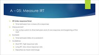 BCBA Exam Prep A05 IRT [upl. by Nosrac540]