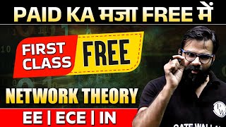 Network Theory  GATE 2025  EE  ECE  IN  First Class Free  Shreshth Batch  Parakram Batch [upl. by Yhtorod]