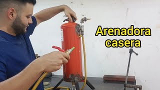 como hacer una arenadora casera [upl. by Aneekahs]