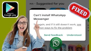 Google Play 스토어에서 WhatsApp 메신저 오류를 설치할 수 없는 문제를 해결하는 방법 [upl. by Willette777]