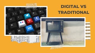 Difference Between Digital Media and Traditional Media [upl. by Llenej894]