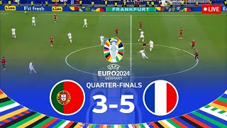 PORTUGAL vs FRANCE  Quarter Finals UEFA EURO 2024 Full Match [upl. by Christie]