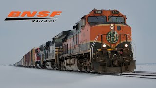 Trains of Galesburg Illinois Winter Railfaning the Cameron Connection [upl. by Sosanna]