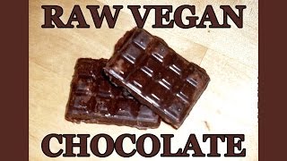 Köstliche Schokolade selber machen und die ist sogar gesund Raw Vegan Chocolate [upl. by Weeks584]