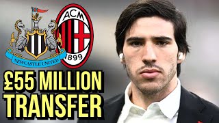 Newcastle Will Fight AC Milan over Tonali Transfer [upl. by Gastineau]