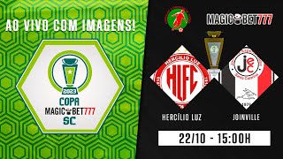 HERCÍLIO LUZ x JOINVILLE  AO VIVO COM IMAGENS  COPA MAGICBET777 SC 2023 [upl. by Allemat]